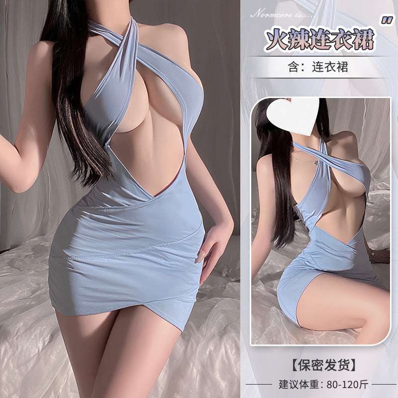 Domila Speed Attack Desire Secretary Breast Seduction Dress Pajamas Passion Fun Underwear Sexy Buttocks Perspective F240