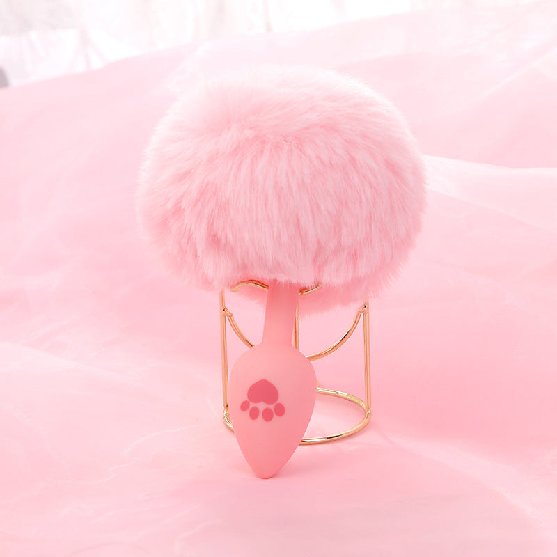Domila SM Sex Products Fox Tail Anal Plug Cat Paw Silicone Hairball Anal Plug Alternative Adult Products P176