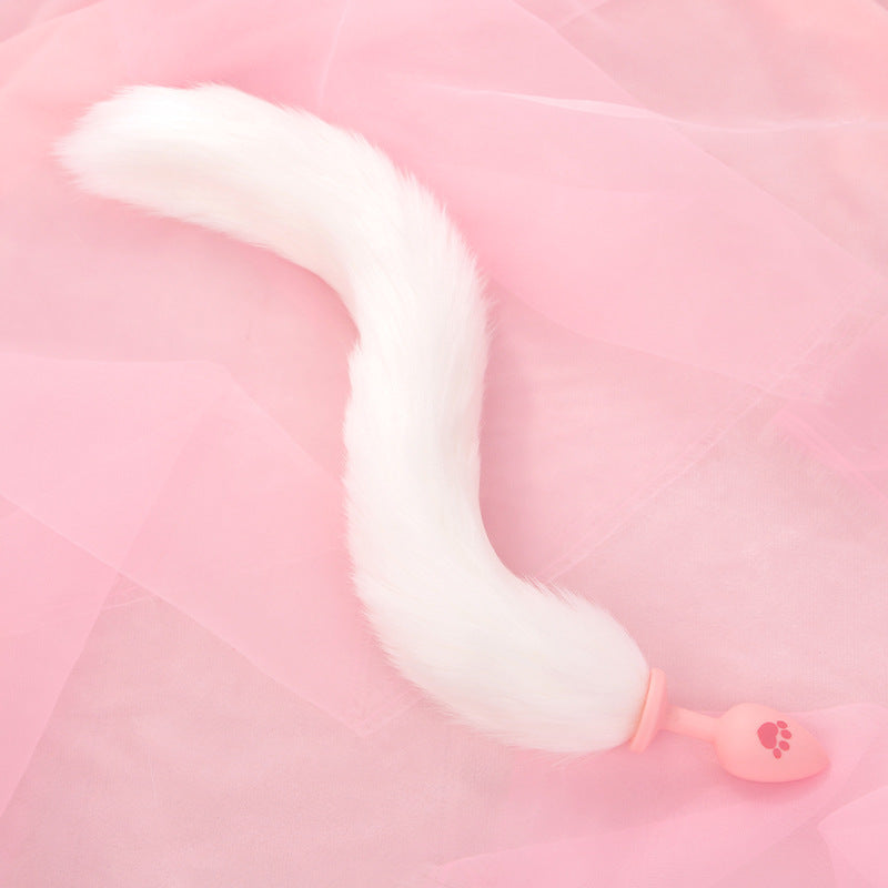 Domila SM Sex Products Fox Tail Anal Plug Cat Paw Silicone Hairball Anal Plug Alternative Adult Products P176