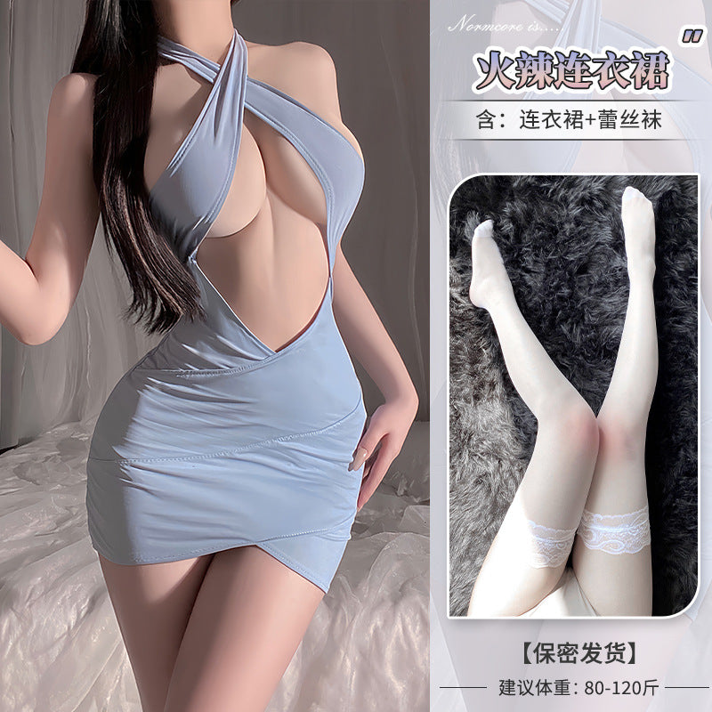 Domila Speed Attack Desire Secretary Breast Seduction Dress Pajamas Passion Fun Underwear Sexy Buttocks Perspective F240