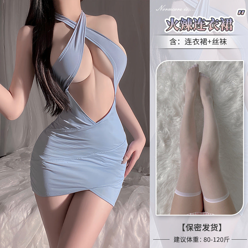 Domila Speed Attack Desire Secretary Breast Seduction Dress Pajamas Passion Fun Underwear Sexy Buttocks Perspective F240
