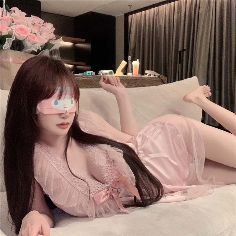 Domila "Pure Love God of War" Sexy Suspender Pajamas Summer Ice Silk Pajamas Women's Pure Desire Wind 2025 New