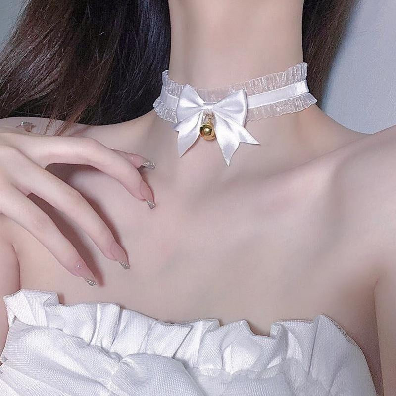 Internet celebrity sexy lace bells cat ears headband female personality non-slip pressure hair high cranial top hairpin headgear wholesale