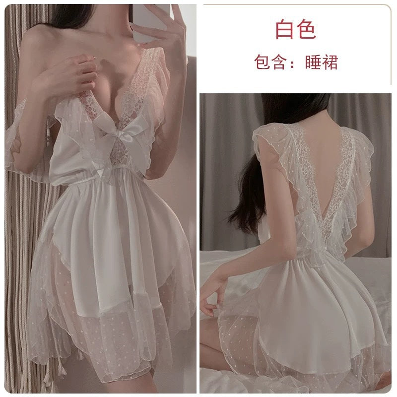 Domila "Pure Love God of War" Sexy Suspender Pajamas Summer Ice Silk Pajamas Women's Pure Desire Wind 2025 New